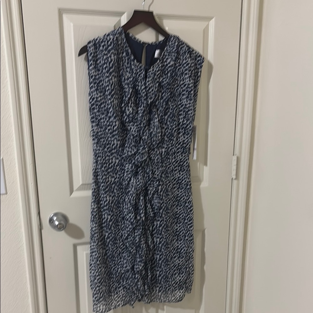 Elegant Black and White Patterned Dress